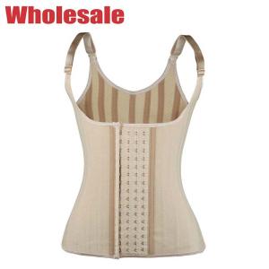 China Nude Bodybuilding Waist Trainer Adjustable Shoulder Strap Body Waist Cincher Vest factory