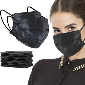 China Adults Black Single Disposable Face Mask 20 25 25 Grams with Black factory