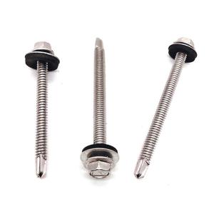 SS304 Self Tapping Drilling Screws 150mm Length Carburized Layer