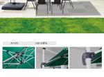 ODM OEM Big Size Square Patio Umbrella Large Solar Umbrella Outdoors Hotel