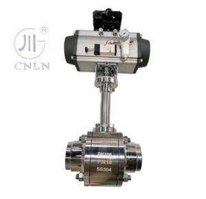 China Stainless Steel CDQ661F Cryogenic Pneumatic Ball Valve For LNG/LOX/LN2/LAR/LCO2 -196`~+80 ℃ factory