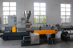 China PET Parallel Double Screw Plastic Granulating Line factory