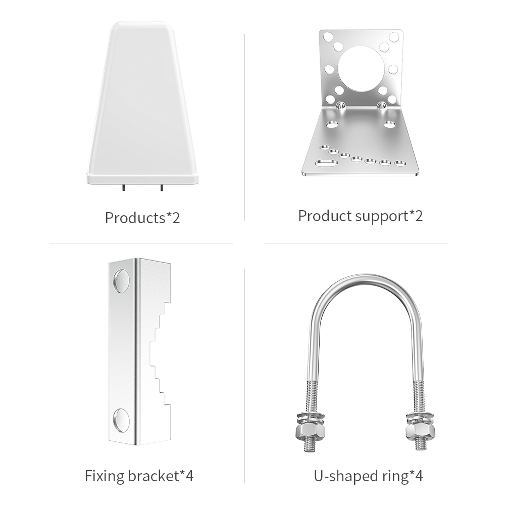 High Gain Directional Wireless Log-Periodic Antenna with Maximum Input Power of 100W
