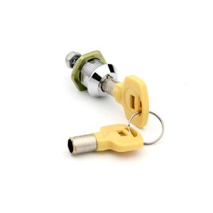 China Barrel Postal Mailbox Tubular Cylinder Lock 7 Pin Yellow Color 90° Rotation factory