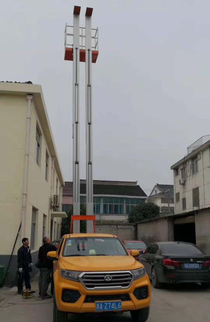 Truck Mounted Aerial Work Platform Electric Hydraulic Boom Lift 6m Lifting Height