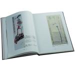 OEM Hardbound Book Printing Silkscreen Printed Fabric Texture Paper