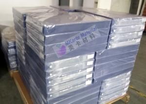 China Transparent Glossy 1.0mm Bank Card PVC Coated Overlay factory