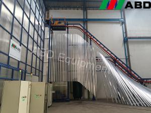 China Metal Aluminum Vertical Powder Coating Line 1000T To 2000T/ Month factory