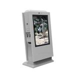 Payment Self Service LCD Interactive Touch Screen Kiosk With Printer