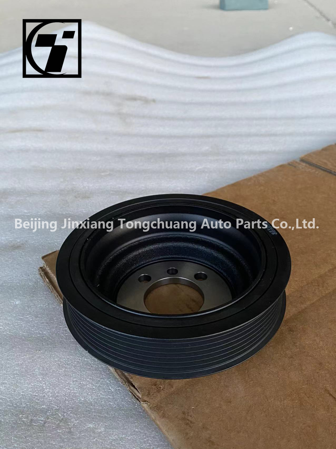Foton Aumark AUCAN 2.5 Engine Shock Pulley PM40004689 Long-Lasting for 2016- Aluminum