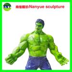 life size fiberglass movie marvel character hulk statue as decoration in park or