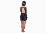 Popular Summer Ladies Satin Pyjamas Blackless Tank Tops With Fashion Lace And
