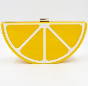 China Lemon fruit watermelon creative fashion acrylic shoulder bag factory