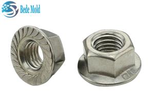 China Metric Hex Flange Nuts DIN6932 8.8 9.9 12.9 Grade Alloy Steel Materials Nickel / Zinc Plating factory