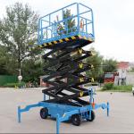 Portable Mini Scissor Lift 500KG Aerial Scissor Lift 6m Working Height
