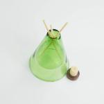 Industrial Round Conical Glass 220ml 24 Neck Empty Perfume Diffuse Glass