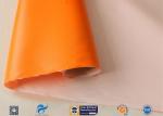 0.5mm Orange Silicone Coated Fiberglass Fabric For Thermal Insulation Fire
