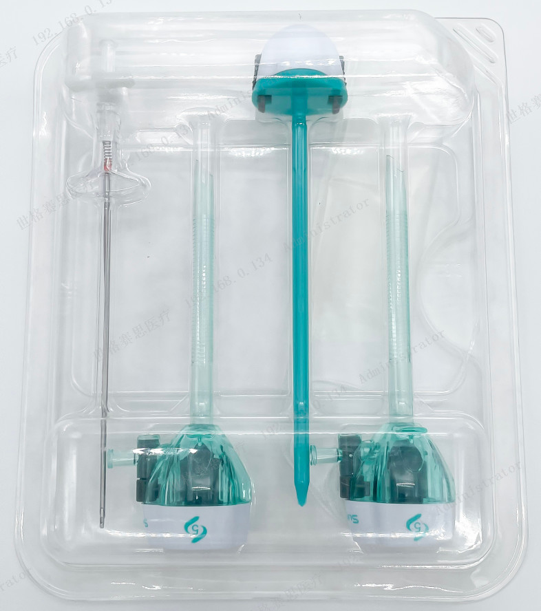 China Laparoscopic Bladeless Trocar Set EO Disinfection 5mm Disposable Trocar Kit on sale