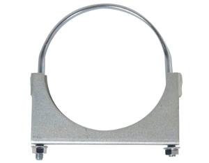 China Saddle Exhaust 4 U Bolt Clamp Zinc Plated Flat Band factory