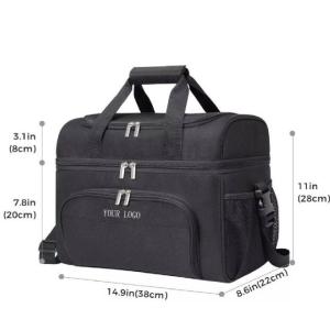 China Soft Lightweight Portable Cooler Tote Bag Cooling Picnic Box With Large Pocket factory