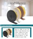 9.55mm EPDM Foam Under Self Adhesive Door Seal Anti Collision