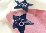 Custom Woven Clothing Labels Fabric Embroidered Patches Washable Feature