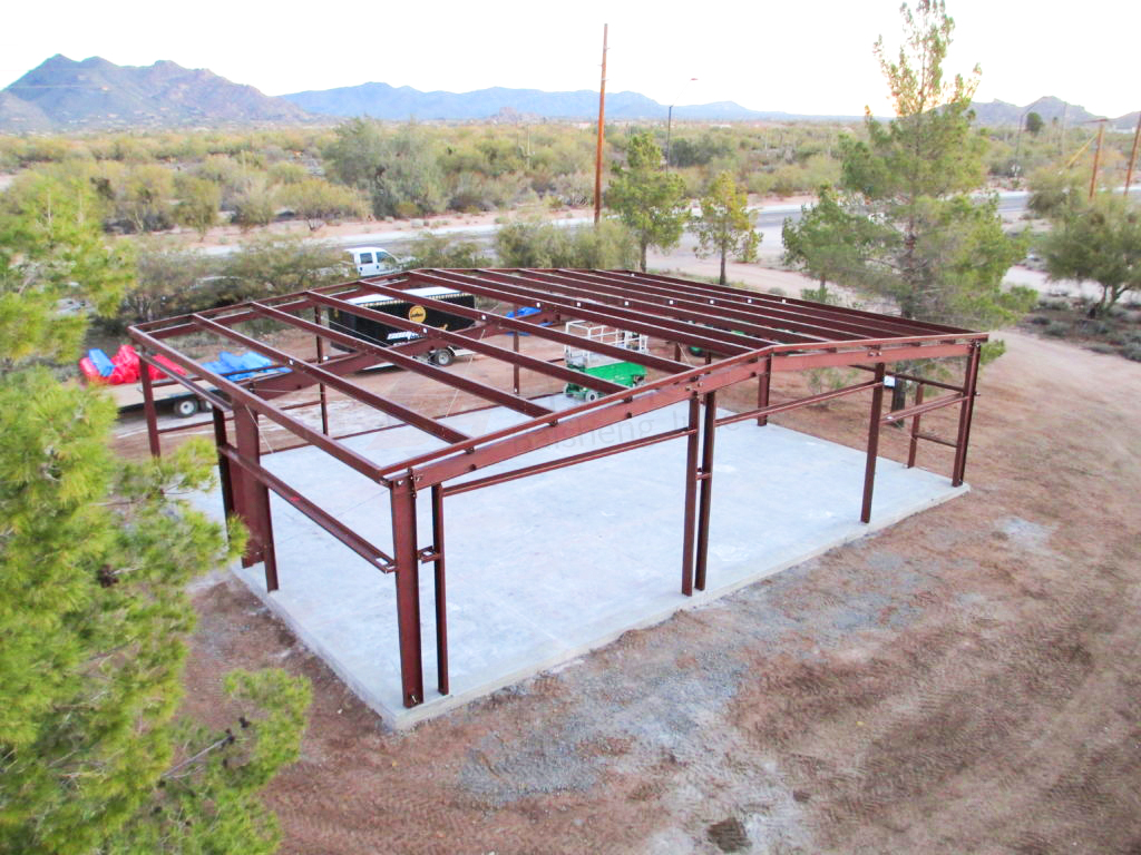 Grade Q345 Q235 Light Steel Main Frame Design Metal Prefabricated Warehouse Building