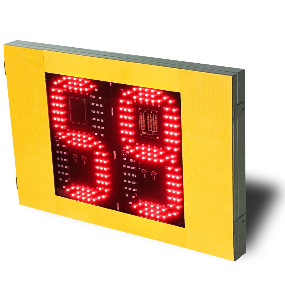 Iron Material Solar Traffic Speed Sign With Red Green Color Display