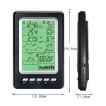 Solar Wireless Indoor And Outdoor Air Pressure Measurement Rain Gauge Weather