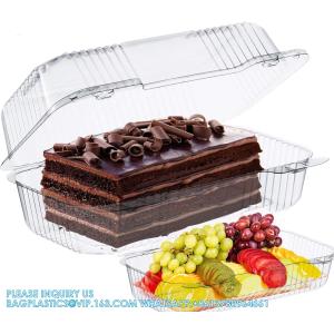 The Bakers Pantry Cake Roll Container Hinged Lid Disposable 9"X 5 Loaf Deep