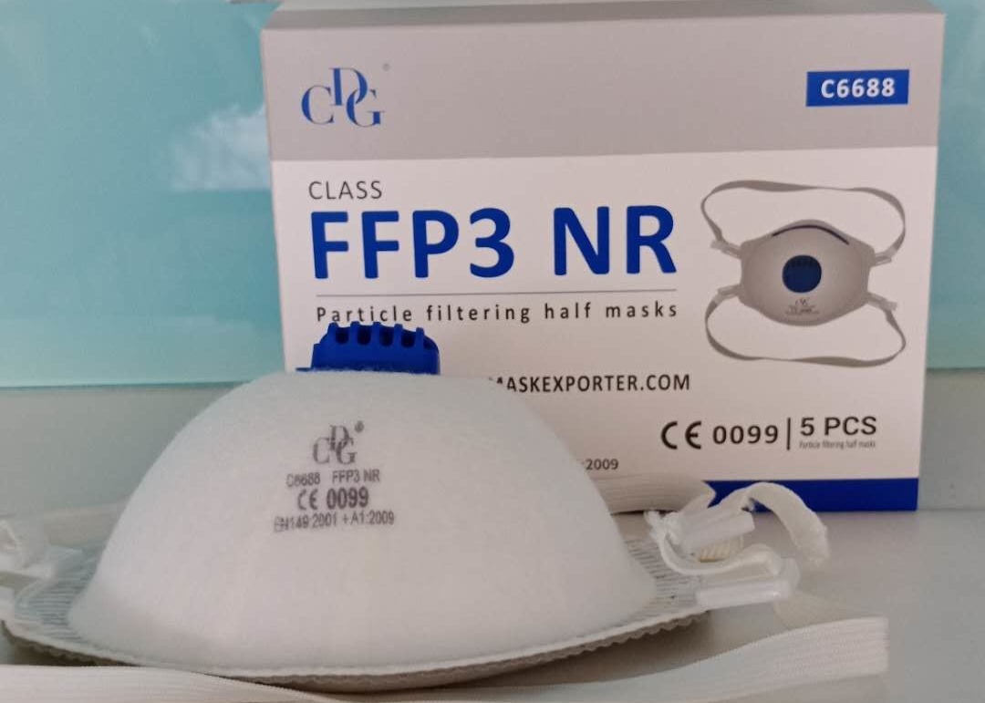 EN149 FFP3 Exhalation Valve Disposable Dustproof Mask