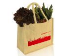 Extra Large Jute Shopping Bags , Personalized Burlap Reusable Grocery Bags