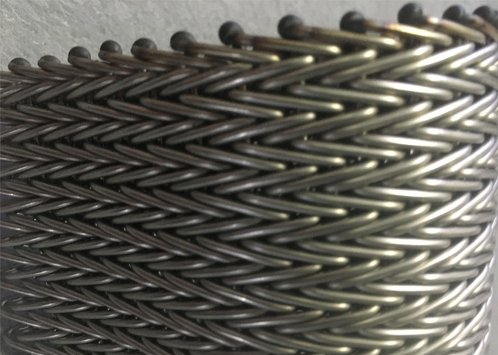 Snack Foods Stainless Steel Compound Balanced Belt Cordweave Belt