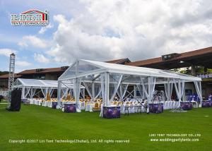 China 10M x 20M Outdoor Transparent Roof Marquee Tent for 200 People Wedding Party Tents factory