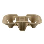Disposable No Spill 10oz Takeaway Paper Cup Carrier Tray