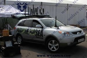China Shockproof Multi Band 300W UHF VHF Wireless Signal Jammer factory