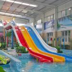 Customizable Rainbow Pool Slide Adult Water Slide Anti Static