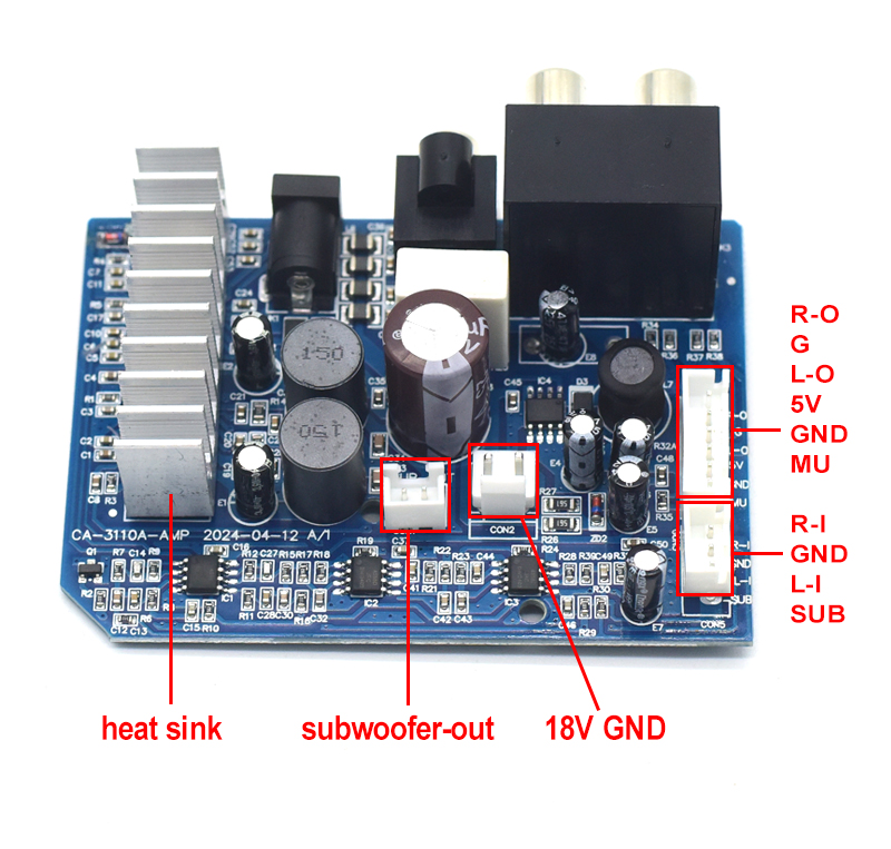 TPA3110 Digital Subwoofer Amplifier Board 8-24V 2*15W for 2.0 Channels Private Mold NO