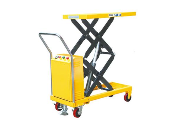 Double Scissors Portable Lift Table , Electric Lightweight Lift Table 0.8kw