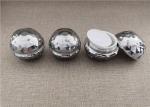 Shinny Silver Easy Packing Acrylic Jars For Cosmetics Ball Round Shape 30 / 50G