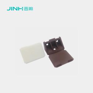 China Jh-17006 Flip-Top Oem Custom Plastic Corner Brackets | 12x12mm Hidden Fastening | High-Strength Plastic Angle Bracket on sale