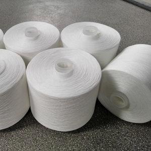 China Recycled Ring Spun Yarn , GRS OETEX polyester textured yarn factory