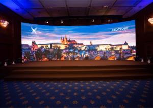 China P3.91mm Audio Visual Screens AC110V Indoor Curved LED Display factory