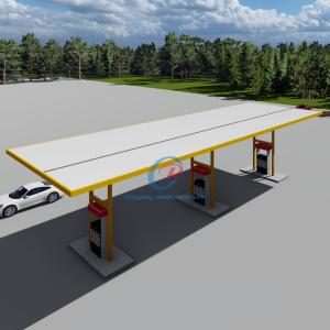 China Prefabricated Steel Structure Gas Station Customized Pre Fabricated Steel Buildings Construction factory