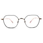 FM2589 Optical Metal Rectangle Eyeglasses Frames Full Rim Customized Unisex