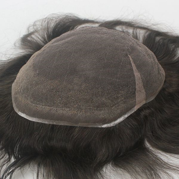 All Lace Toupee Hair System 10*7 Hair Toupee For Mens Daily Wear
