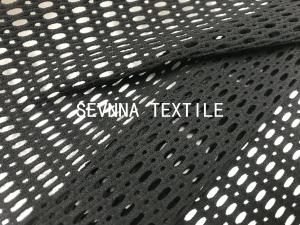 China Sportswear Polyester Spandex Material Recycled Plastic Bottle Yarns Sport Net Mesh Fashion Apparel Cover Ups factory