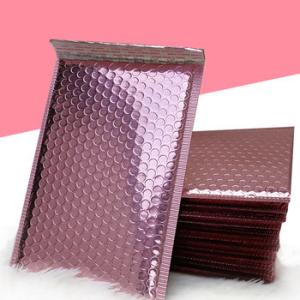 China Shiny Metallic Bubble Mailers , Aluminium Foil Holographic Bubble Mailers on sale