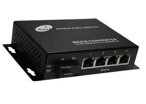 China 14Gbps 4 Port POE Ethernet Switch Single Fiber Single Mode factory