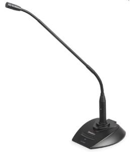 China Black 400mm Long Desktop Gooseneck Microphone With Base GESTTON factory